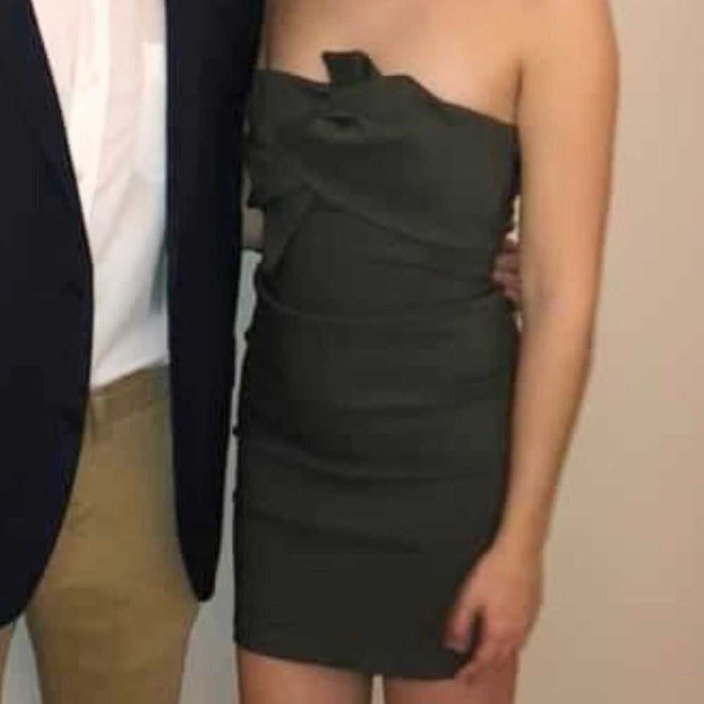 Forest green formal dress